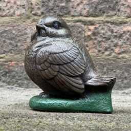 Robin Bird Statue Concrete Sculpture Cute Garden Figurine Cement Outdoor Animal Decor Wildlife Garden Art Bird Sculpture - thumbnail 3