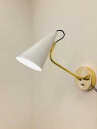 Clemente Single Wall Sconce - Italian Brass Swing Arm Light Stilnovo Style Lamp Mid Century Modern Adjustable