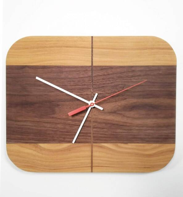 Walnut & Hickory Retrobug Clock
