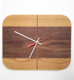 Walnut & Hickory Retrobug Clock