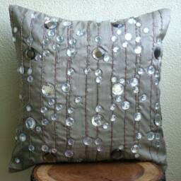 "Decorative Gray European Pillowcase 24""x24""/26""x26" - thumbnail 3