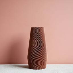 Pink Terracotta Vase Wave - Perfect For Dried Or Fresh Flowers - thumbnail 3