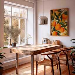 Orange Grove Wall Art Print, Citrus Fruit Poster, Botanical Kitchen Decor, Mediterranean Summer Artwork - thumbnail 3