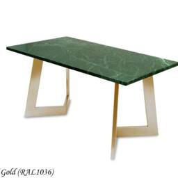Coffee Table, Amand L, Green Marble, Hand-Made, Marble Top, Table For The Living Room, Bench, Coffee With Top - thumbnail 2