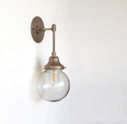Wall Sconce Light, Mid Century Brass Light, Ul Listed, No.0196 - thumbnail 1
