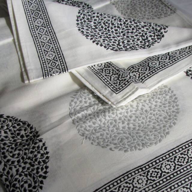 Indian Hand Block Print Cotton Bedspread, Bedding, Bed Linen, Flat Sheet.100 % Soft Premium Cotton.summer Bed Sheets - image 1