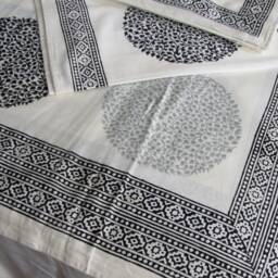 Indian Hand Block Print Cotton Bedspread, Bedding, Bed Linen, Flat Sheet.100 % Soft Premium Cotton.summer Bed Sheets - thumbnail 4