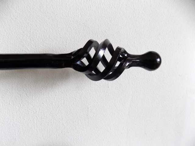 Curtain Rail Set-Uphandcrafted in The Uk..wrought Iron - Forge Steel+Free Fixing Kit - image 1