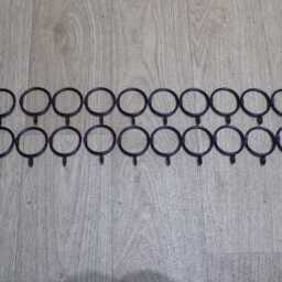 Curtain Rail Set-Uphandcrafted in The Uk..wrought Iron - Forge Steel+Free Fixing Kit - thumbnail 3
