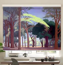 South Africa Landscape, Custom Made Printed - Ld-73 Window Roller Blind Regular Or Blackout Shade - thumbnail 1