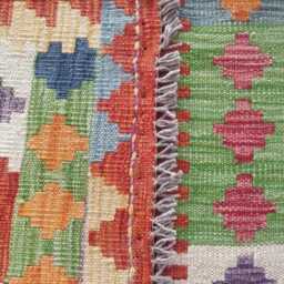 Tribal Wool Runner, Handmade Artisan Afghan Turkish Persian Qashqai Moroccan Navajo Flatweave, Natural Kilim Rug 237x79 cm - thumbnail 3