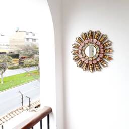 "Peruvian Mirrors ""Pink Eye 40cm" - thumbnail 3