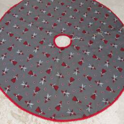 Christmas Tree Skirt Denmark Decor Danish Scandinavian Ornament Swedish Nordic Gift - thumbnail 2
