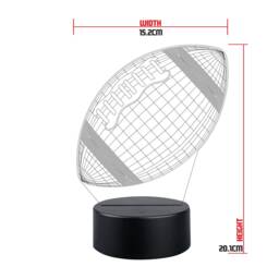 Personalised American Football Led Night Light Nfl Sports Decor - thumbnail 2