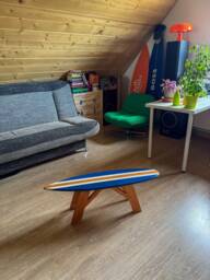 Surfboard Coffee Table Furniture Coastal Room Decor - thumbnail 1