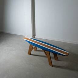 Surfboard Coffee Table Furniture Coastal Room Decor - thumbnail 2