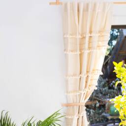 Leather Curtain Tieback Hooks Nursery Window Treatments Tie Back Holder Rustic Kitchen Decor Loop Scandinavian Modern - thumbnail 4