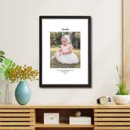Christening Personalised Photo Frame Print - Baby Naming Day Gift Baptism For Boys Or Girls - thumbnail 3