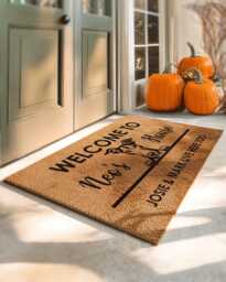Greyhound Doormat - Custom Dog Breed Mat Cute Grey Hound Rug Gifts For Lover Personalized Welcome - thumbnail 1