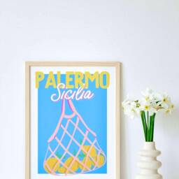 Capri, Ibiza, Palermo Print Set - Colorful Travel Posters - thumbnail 2