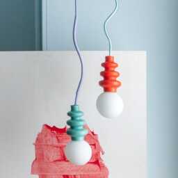 "Teal Bubble Lamp " - thumbnail 2