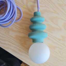 "Teal Bubble Lamp " - thumbnail 3