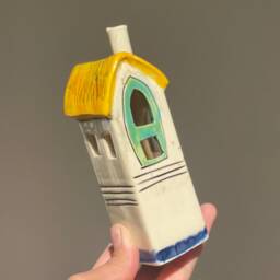 Handmade Ceramic House Set Colorful Pottery Village Decor - thumbnail 4