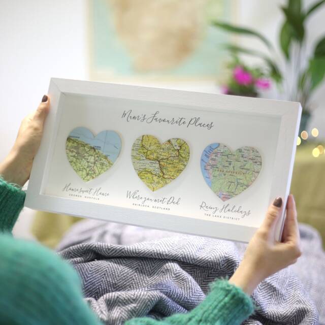 Hello Will You I Do, Custom Map Heart Wall Art, Personalised Framed Print Gift , Wife Or Husband Present, Personalized Artwork - image 1