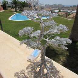 Wire Bonsai Spiritree With Green Led Lights - thumbnail 3