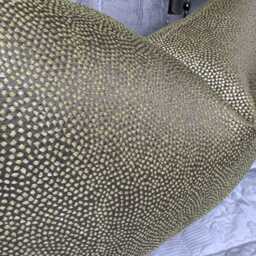 Decorative Lumbar Pillow Case, 12x20 Inch Cushion Cover - Green Textured Designer Fabric - thumbnail 3