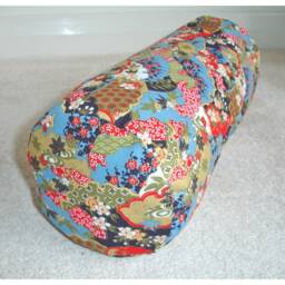 Bolster Cover Japanese Floral 6x16 Pillow Sham Japan Flowers Oriental Kimono Fabric Gold Blue Navy Red Throw Cushion Case 16