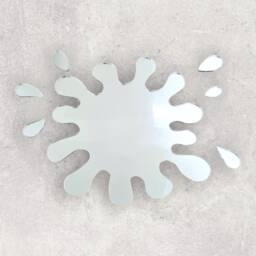 Splash Acrylic Mirror Wall Art Personalized Engraving Available - thumbnail 3