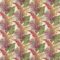 Botanical Linen Cushion Cover Sanderson Manila Tropical Leaves Pillow - thumbnail 4
