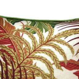 Botanical Linen Cushion Cover Sanderson Manila Tropical Leaves Pillow - thumbnail 3