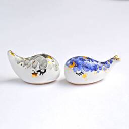 Housewarming Gift, Ceramic Whale Figurine, Baby Totem, Miniature Animal Home Decor, Decor - thumbnail 2