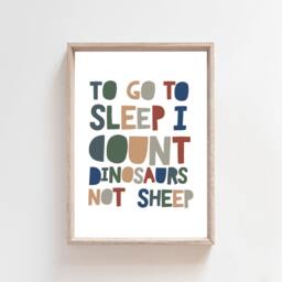Boys Nursery Prints, Dinosaur Playroom Quotes, Print, Decor, Wall Art, Poster - thumbnail 2
