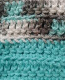 Handmade Baby Blanket With Color Blocking Border - thumbnail 2