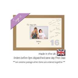 16Th Photo Frame Word Birthday Special Gift 7x5Sign-652D By Photos in A Word