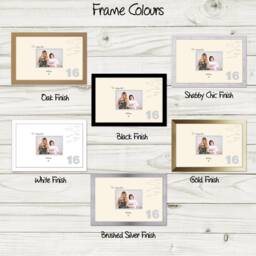 16Th Photo Frame Word Birthday Special Gift 7x5Sign-652D By Photos in A Word - thumbnail 2