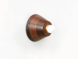 Walnut Minimalist Sconce Light Wooden Wall Fixture Vanity Kitchen Lighting Foyer Lamp Bathroom - thumbnail 1