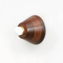 Walnut Minimalist Sconce Light Wooden Wall Fixture Vanity Kitchen Lighting Foyer Lamp Bathroom - thumbnail 4