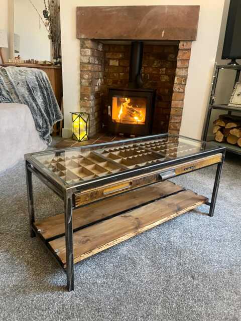 Printers Tray Coffee Table - For Your Curiosities + Collectibles - image 1