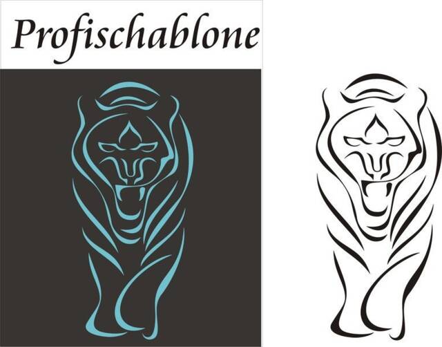 Painting Stencil, Children's Motif, Decorative Wall Decoration - Tiger - Motif Sizes