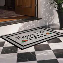 Happy Fall Y'all Pumpkin Doormat - Washable Outdoor Welcome Mat - thumbnail 2