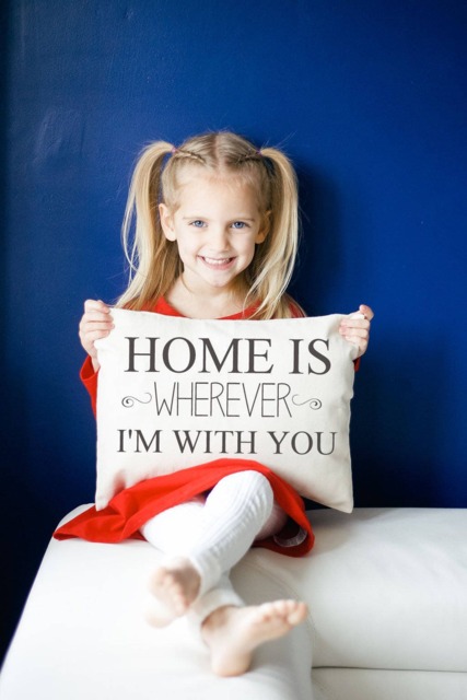 Personalized Pillow, Home 2nd Cotton Anniversary, Housewarming, Couples Gift Idea, Custom Phrase, Anniversary -Home - image 1