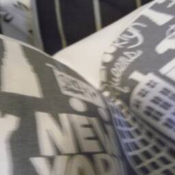 Nyc Scape.pillow Covers.slipcovers.toss Pillows.cushion Covers.gray.white.throw Pillows.sofa Cushion.cushion Covers.home Accents.grays - thumbnail 2