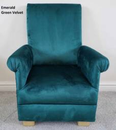 Handcrafted Adult Velvet Armchair Teal Green Accent Chair Navy Blue Aqua Mustard Grey Small