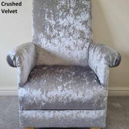 Handcrafted Adult Velvet Armchair Teal Green Accent Chair Navy Blue Aqua Mustard Grey Small - thumbnail 2