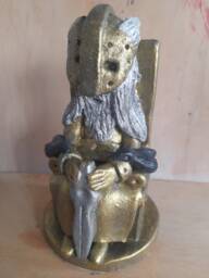 Odin Altar Statue/Norse God The Allfather Ceramic Sculpture Handmade - thumbnail 1