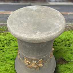 Large Pedestal Sculpture Stone Stand Figurine Cement Plinth Decoration Outdoor Ornament Plinth Lover Gift Yard Art Handmade - thumbnail 2